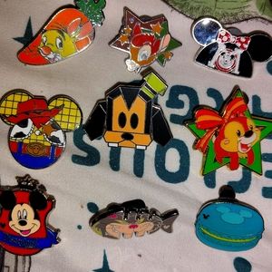 Disney character pins used